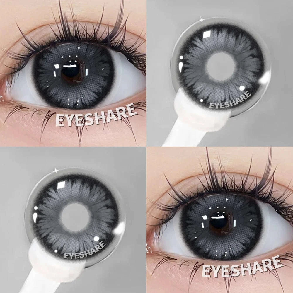 Fashion Colored Contact Lenses for Stunning Eye Effects-MONTREUX-GRAY / China Mainland / 0