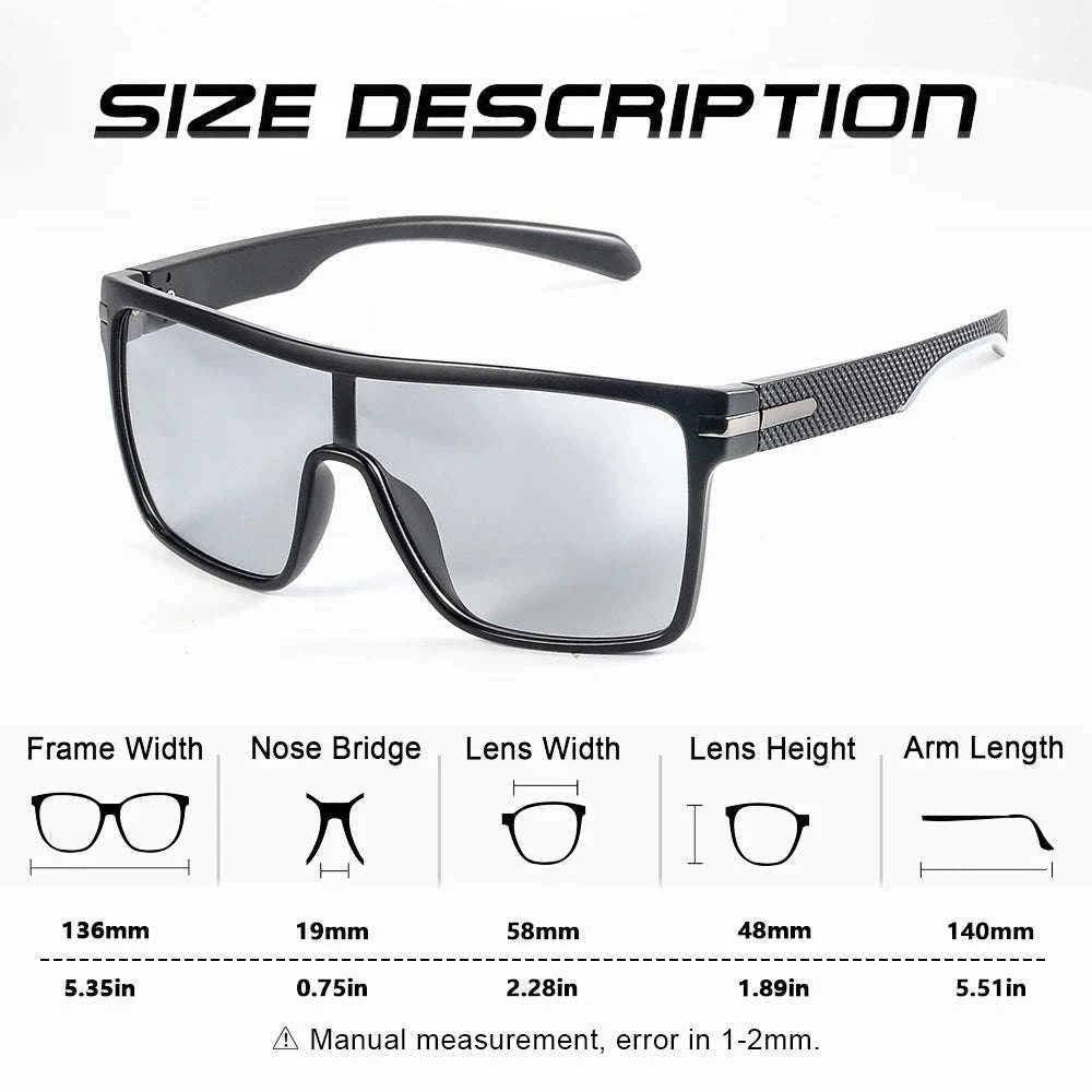 Fashion Photochromic Polarized Sunglasses for Men and Women-Other / C5 / China Mainland
