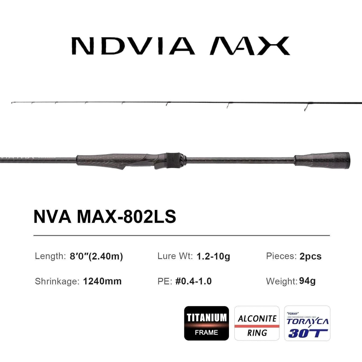 Fast Action Carbon Spinning Rod for Ajing & Eging 8FT–8.6FT-Spinning-862ML