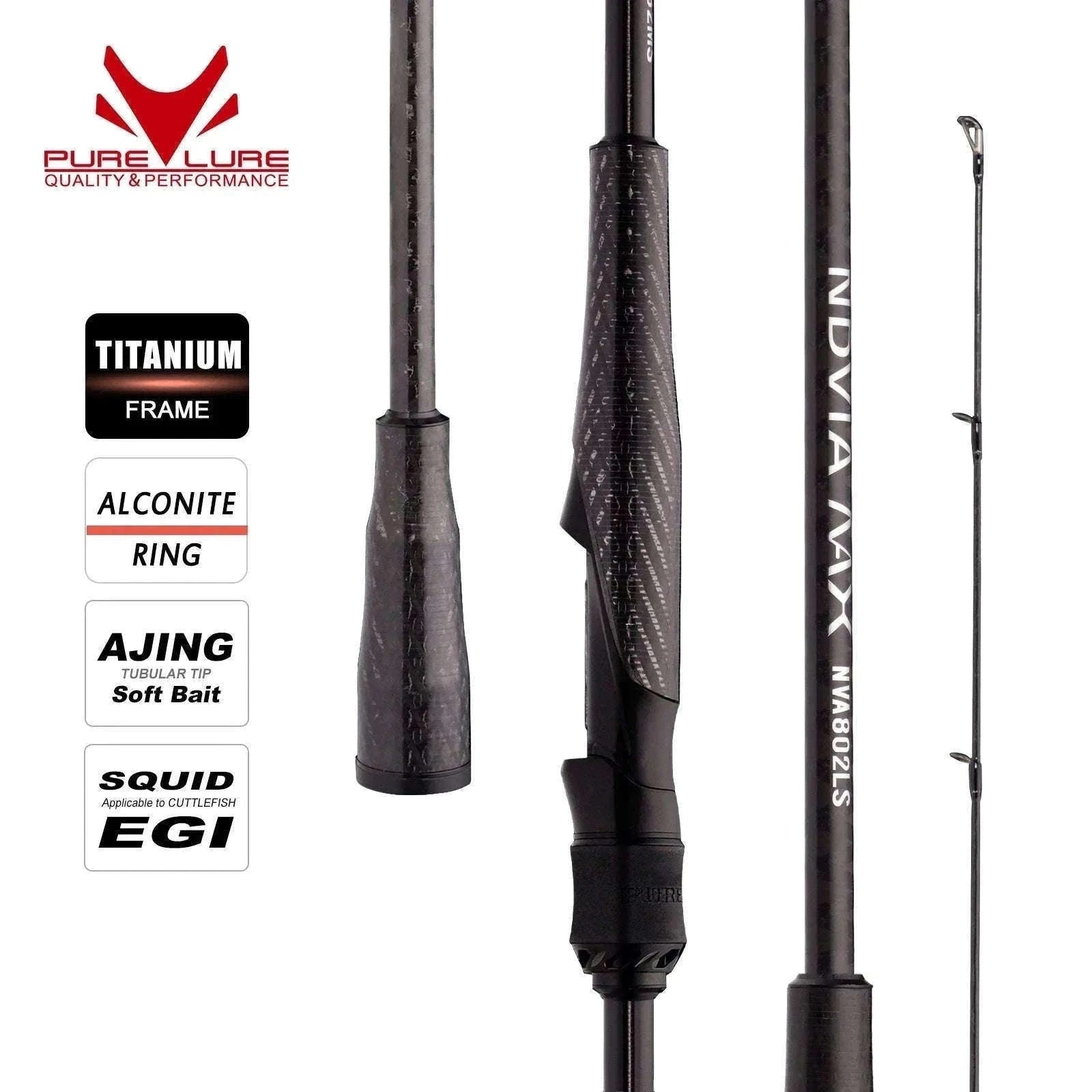 Fast Action Carbon Spinning Rod for Ajing & Eging 8FT–8.6FT-Spinning-862ML