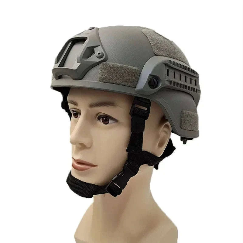 FAST Tactical Helmet for Training, Airsoft, and Outdoor Use-Khaki