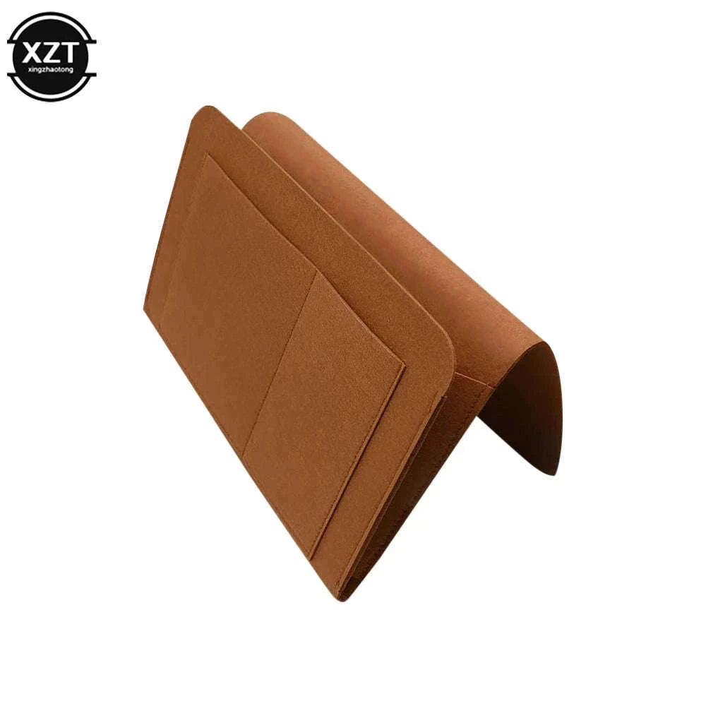 Felt Bedside Storage Organizer with Multi-Pocket Design-black / 27-22-8CM