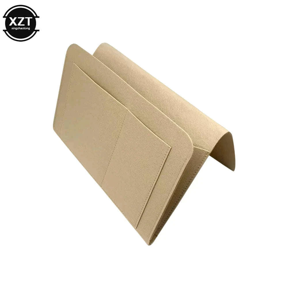 Felt Bedside Storage Organizer with Multi-Pocket Design-black / 27-22-8CM