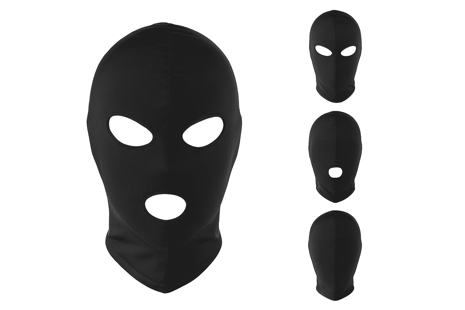 Fetish Head Hood Harness for BDSM Role-Play and Control-C