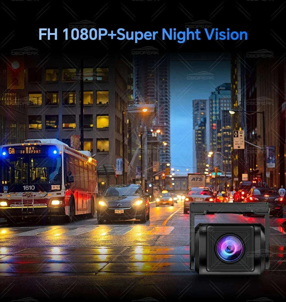 FHD 1080P Car Rear View Camera Waterproof 2.5mm Jack-10M Cable