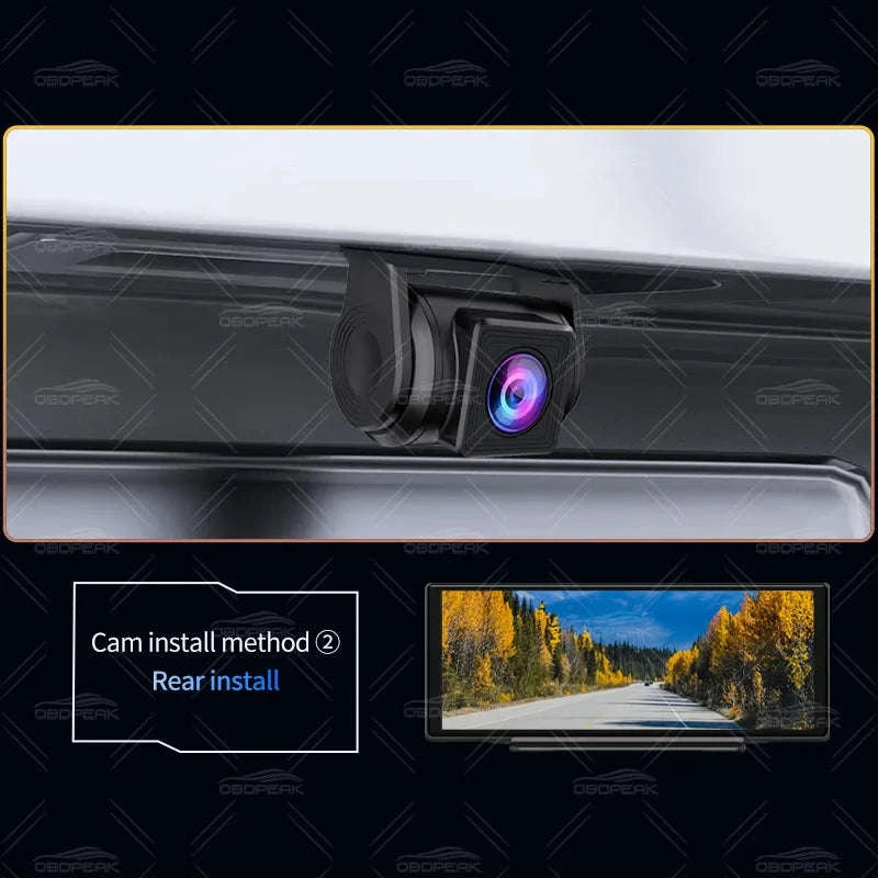FHD 1080P Car Rear View Camera Waterproof 2.5mm Jack-10M Cable