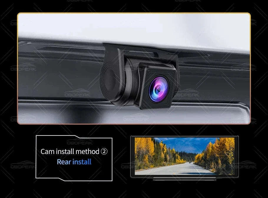 FHD 1080P Car Rear View Camera Waterproof 2.5mm Jack-10M Cable