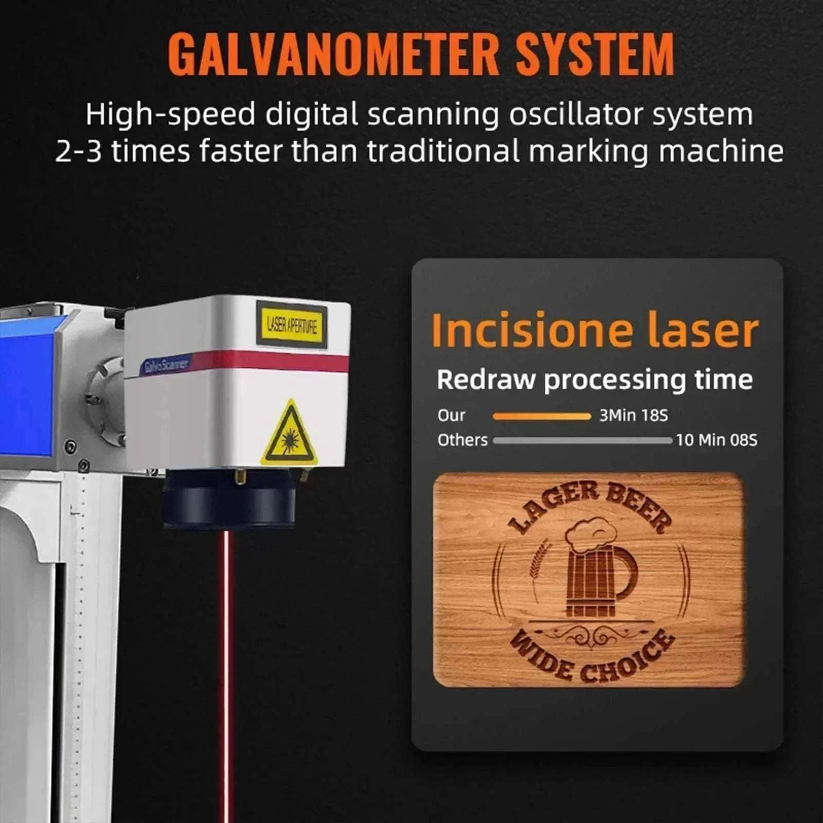 Fiber Laser Marking Machine 30W/50W for Metal Engraving-30W 150mmX150mm logo / United States