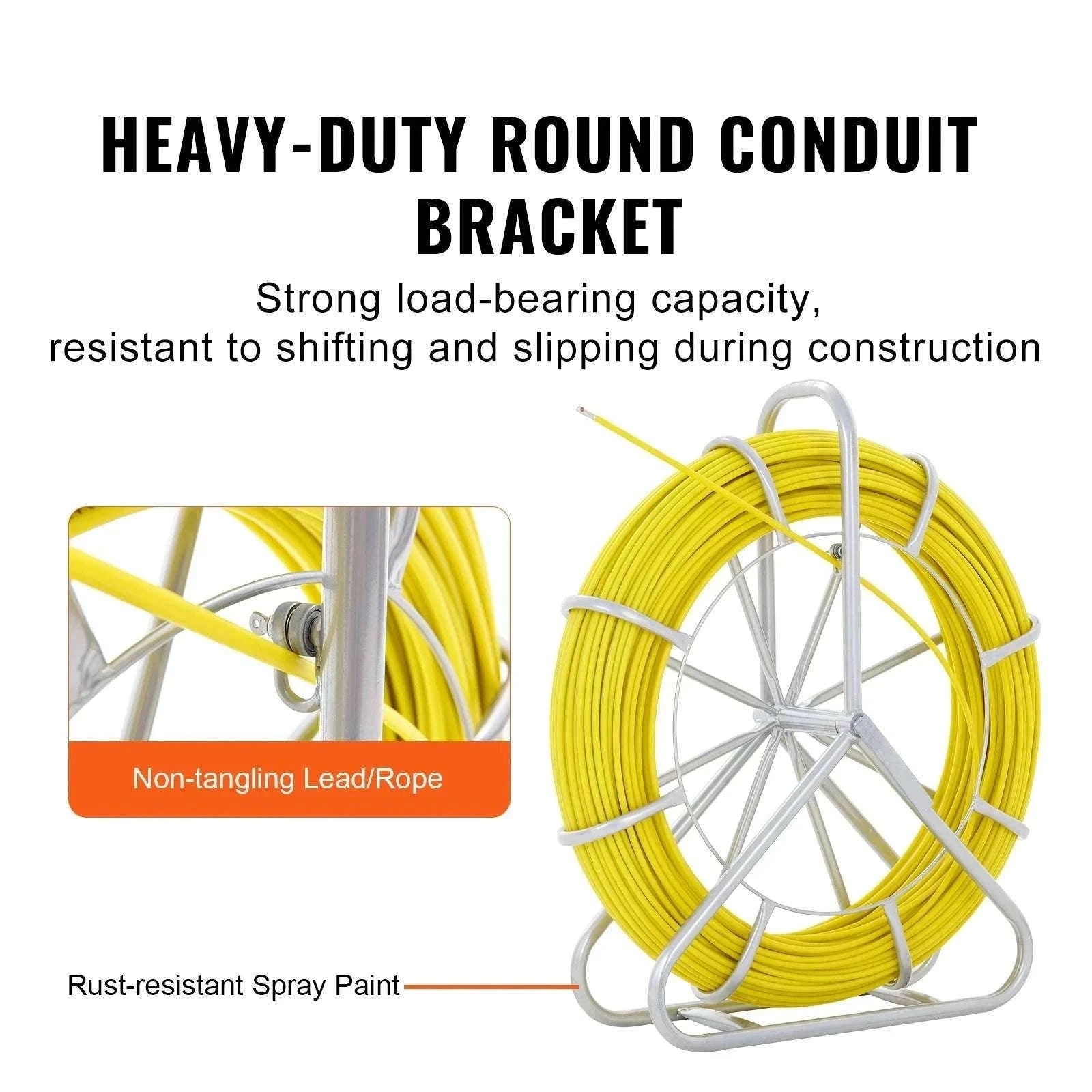 Fiberglass Fish Tape Wire Puller 425–656 ft Duct Rodder Kit-5-16 in x 492 ft / france