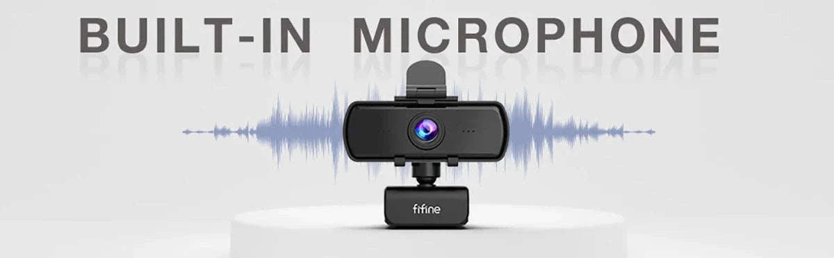 FIFINE 1440p Full HD PC Webcam with Microphone and Tripod-Default Title