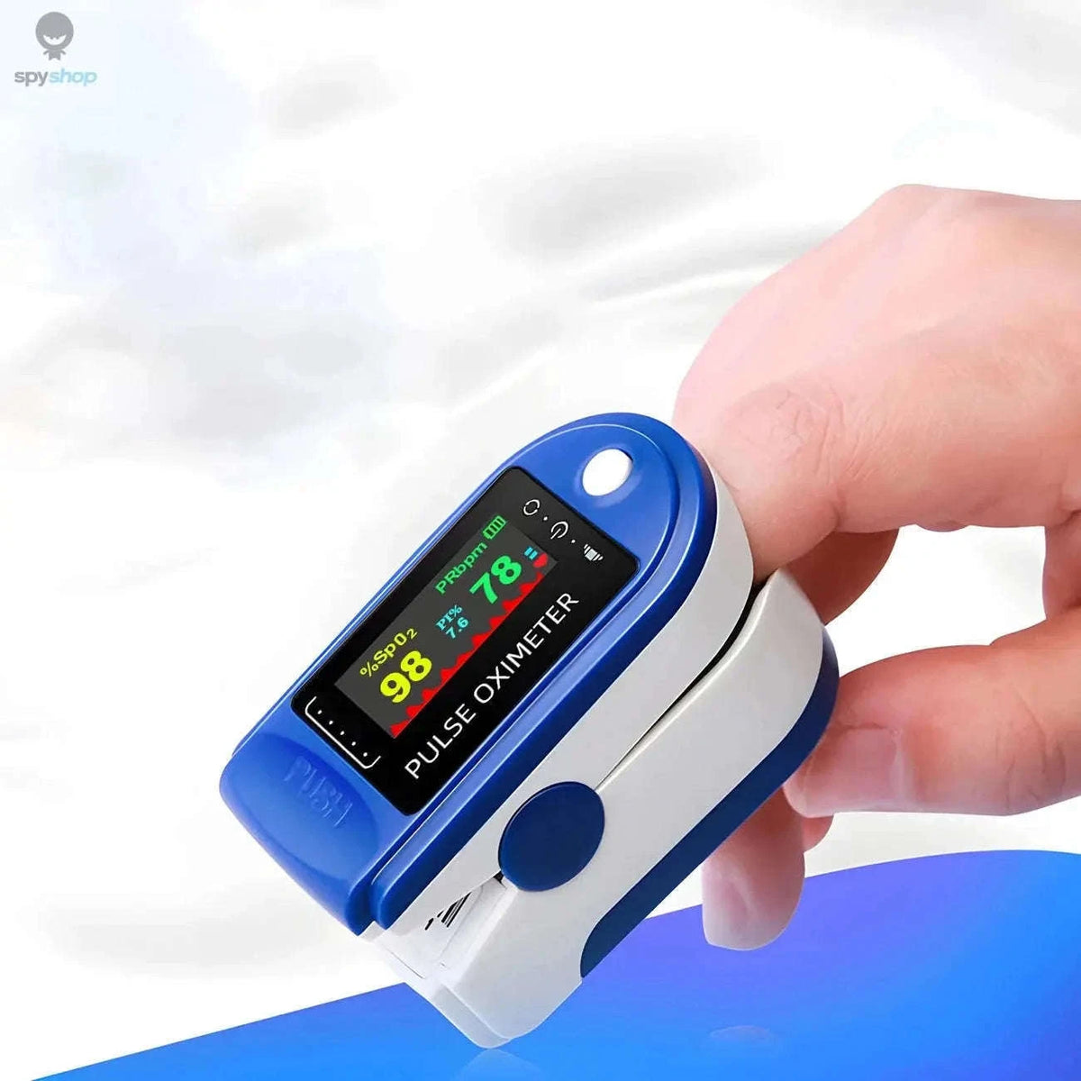Finger Clip Oximeter for Quick SpO2 and Pulse Checks-1pcs Blue
