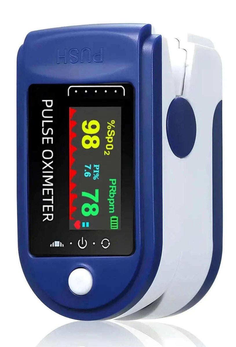 Finger Clip Oximeter for Quick SpO2 and Pulse Checks-1pcs Blue