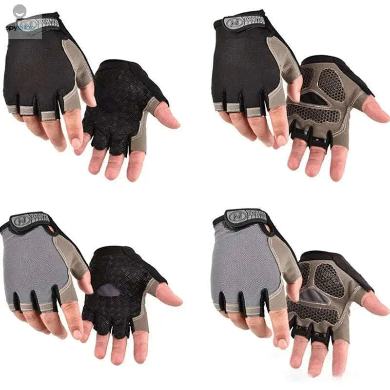 Fingerless Gym Gloves for Better Grip, Comfort and Control-black / S
