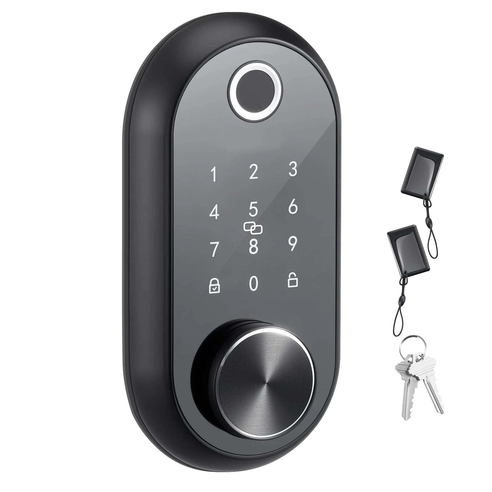 Fingerprint Door Lock with Keypad Auto Lock & Anti-Peek Security-Panel TypeA / United States