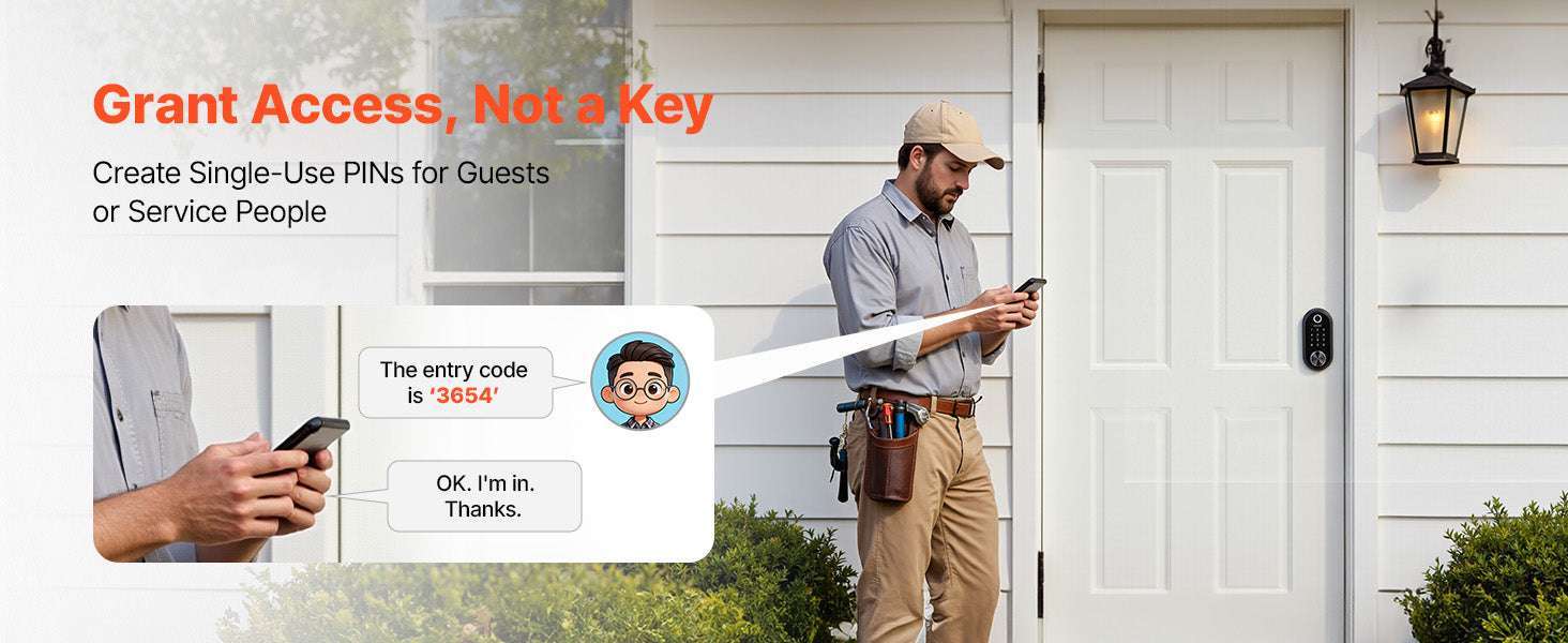 Fingerprint Door Lock with Keypad Auto Lock & Anti-Peek Security-Panel TypeA / United States