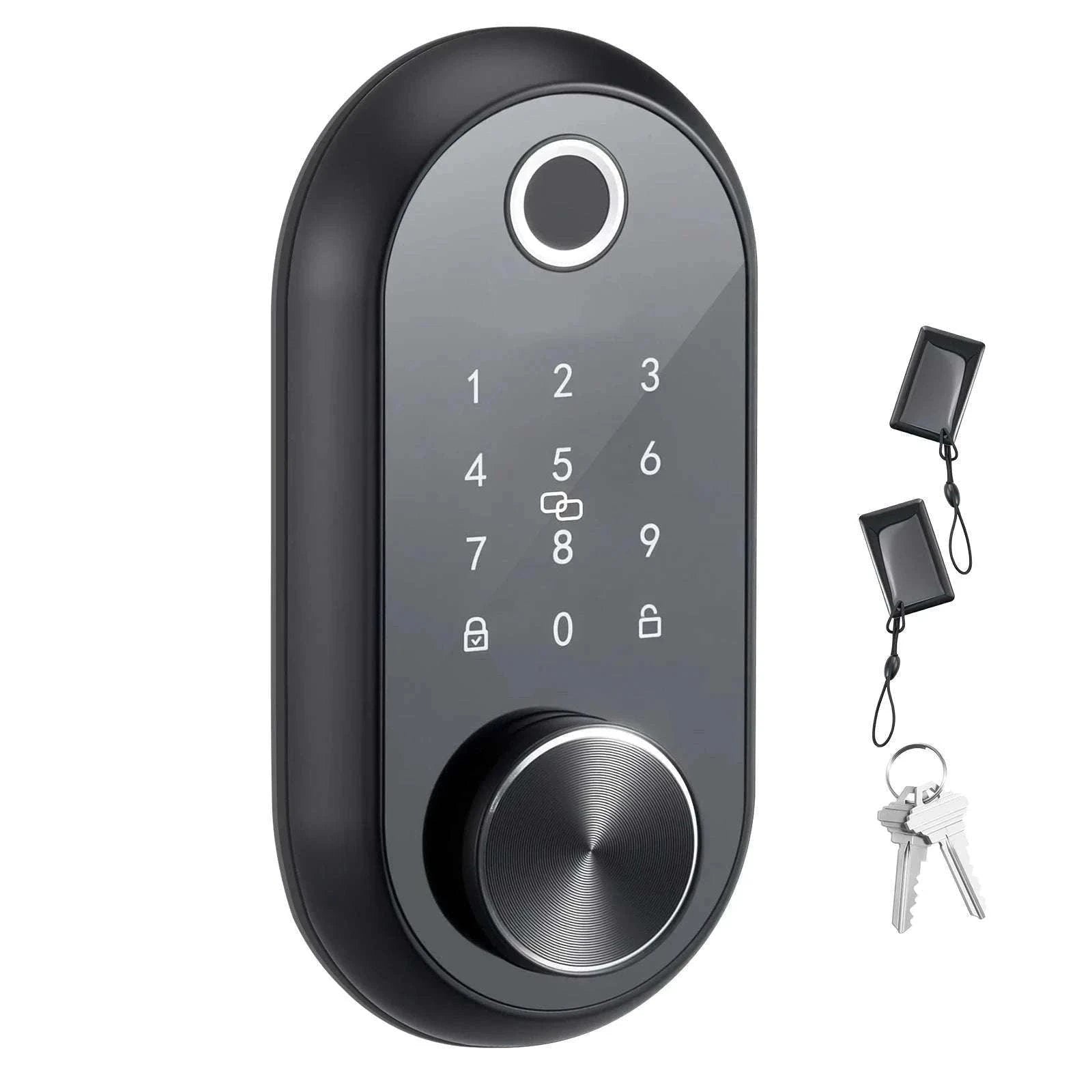 Fingerprint Door Lock with Keypad Auto Lock & Anti-Peek Security-Panel TypeA / United States