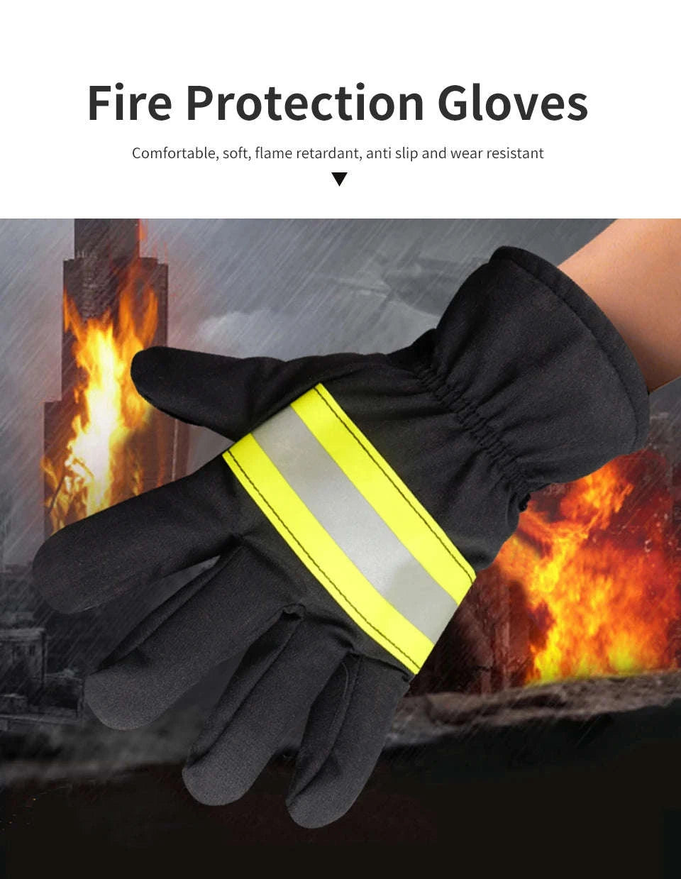 Fire Gloves for Heat, Flame, and Rescue Protection-Default Title
