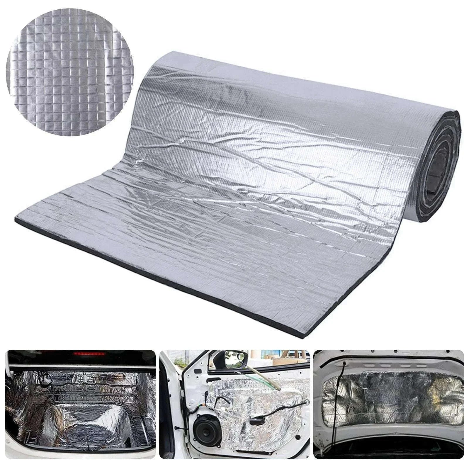 Fireproof Heat and Sound Insulation Mat 200x50cm for Car-50cmx200cmx10mm