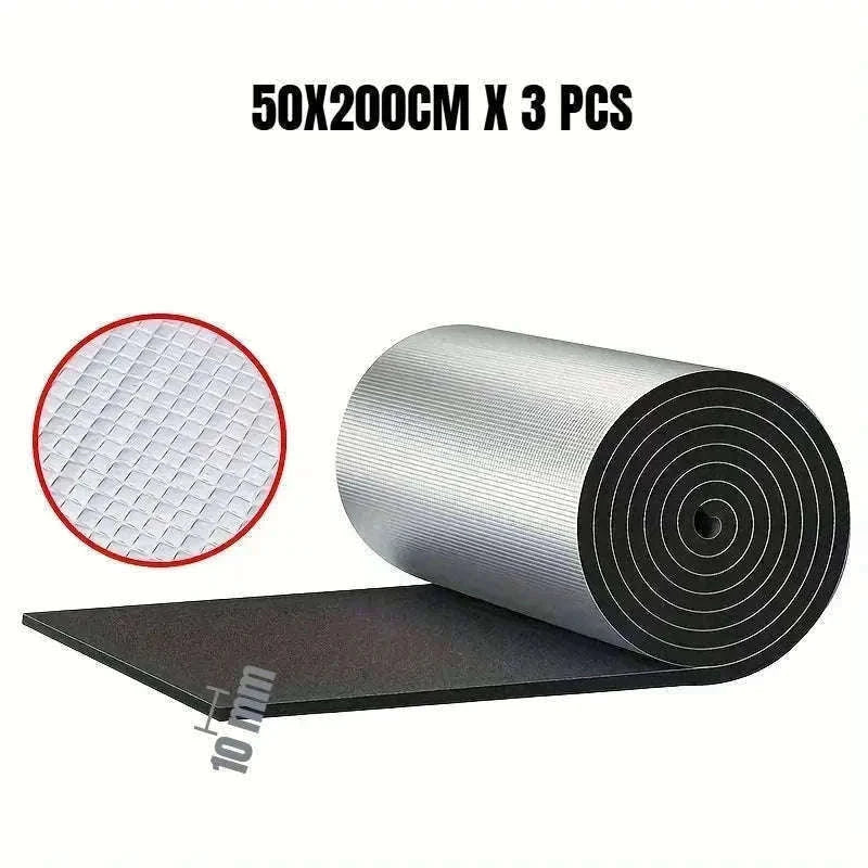 Fireproof Heat and Sound Insulation Mat 200x50cm for Car-50cmx200cmx10mm