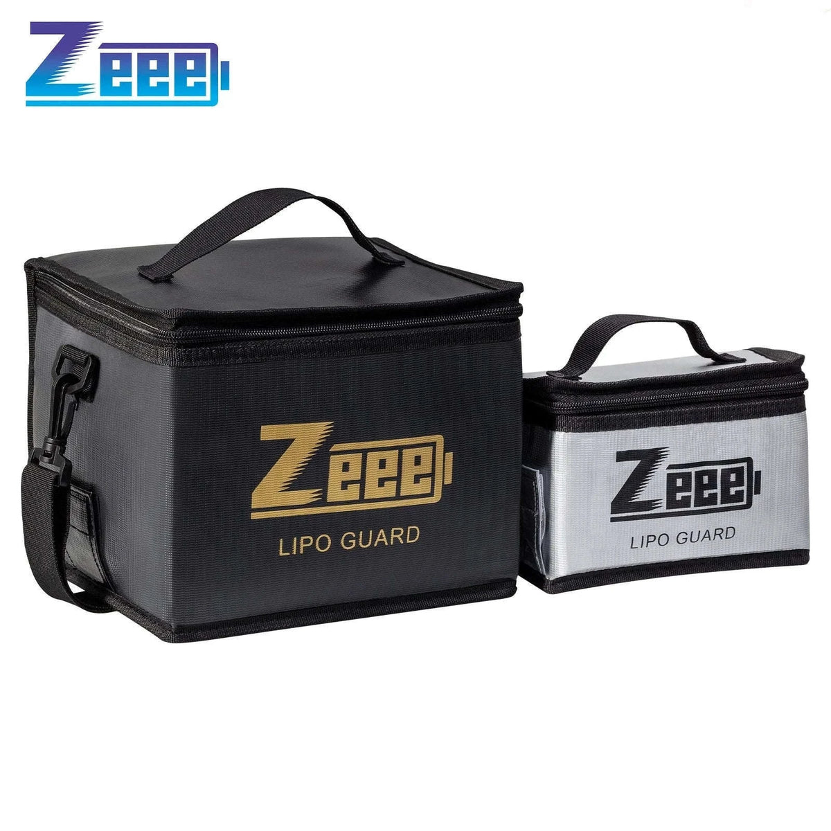 Fireproof LiPo Battery Safety Bag Set for Charging and Storage-As shown / UNITED KINGDOM