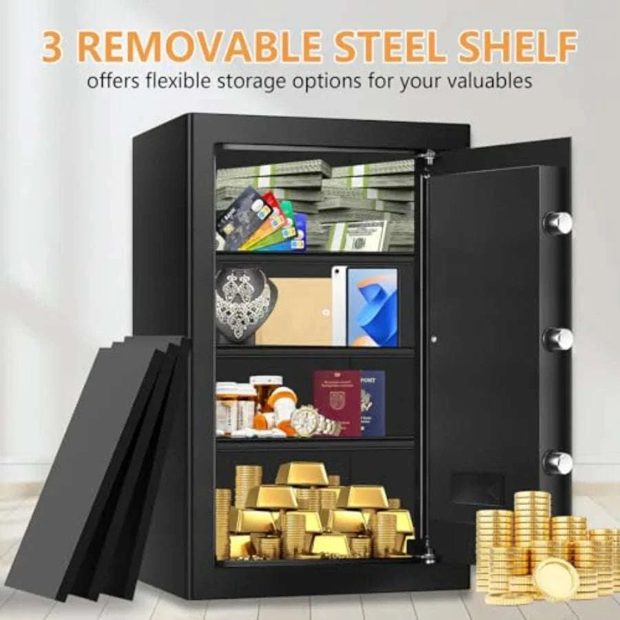 Fireproof Waterproof Safe 5.2 Cu Ft Digital Combo Lock-United States / 5.2Cuft