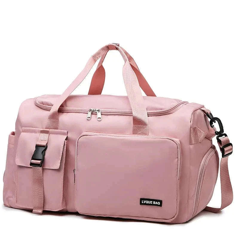Fitness Duffel Bag for Women with Shoe and Wet Pockets-GN