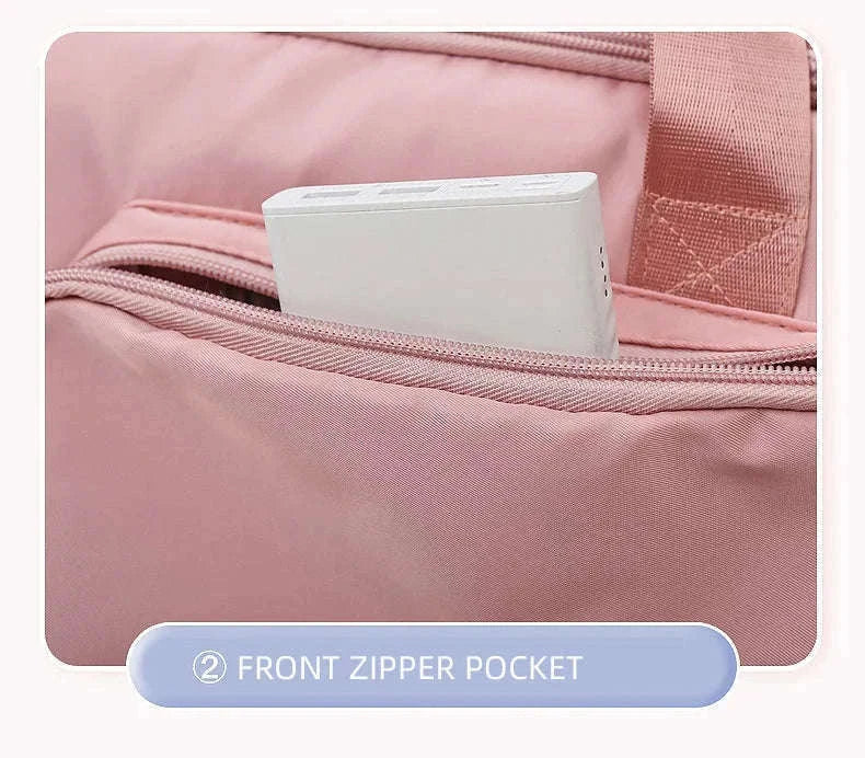 Fitness Duffel Bag for Women with Shoe and Wet Pockets-GN