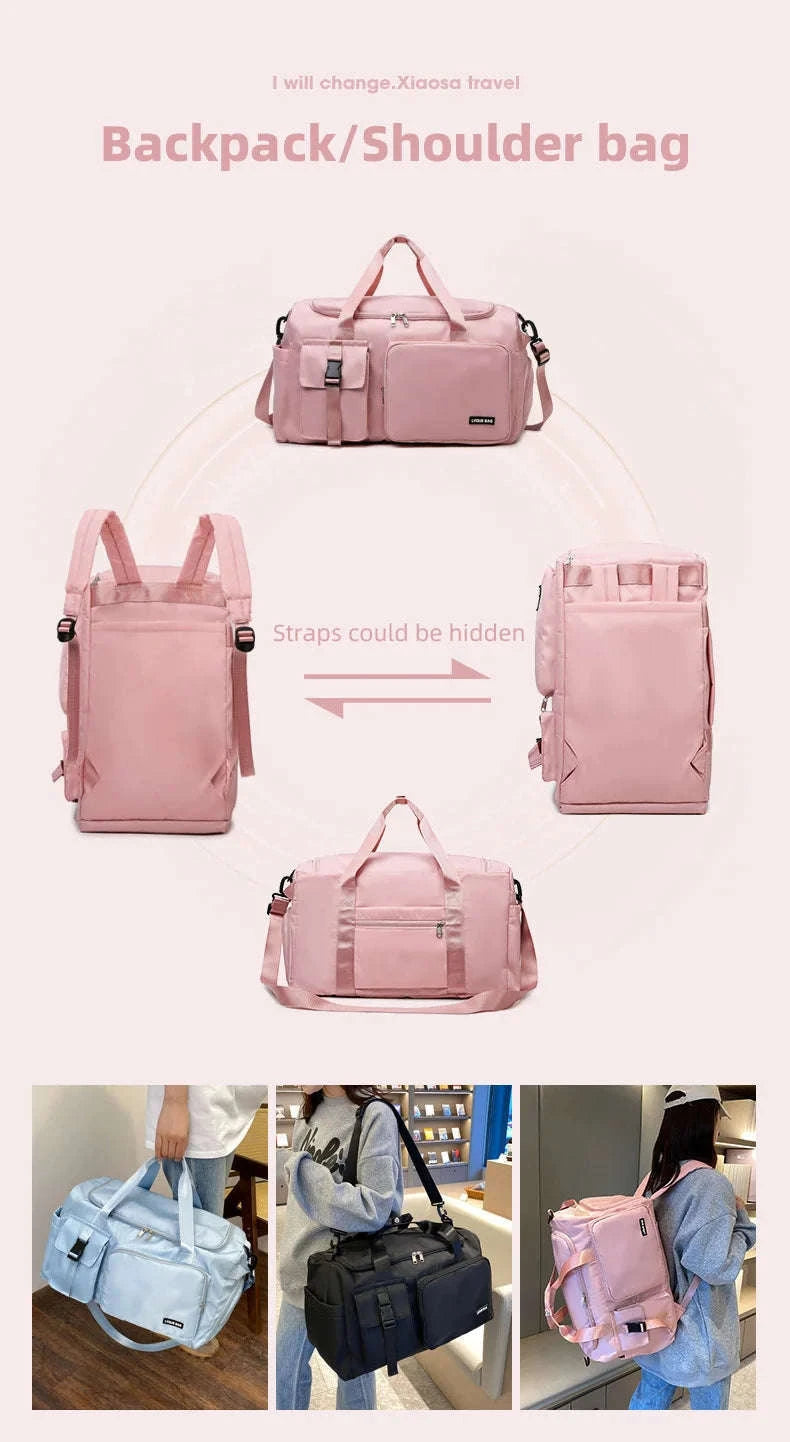 Fitness Duffel Bag & Weekender Bag for Women-Green