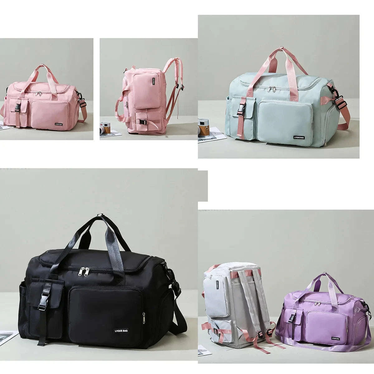 Fitness Duffel Bag & Weekender Bag for Women-Green