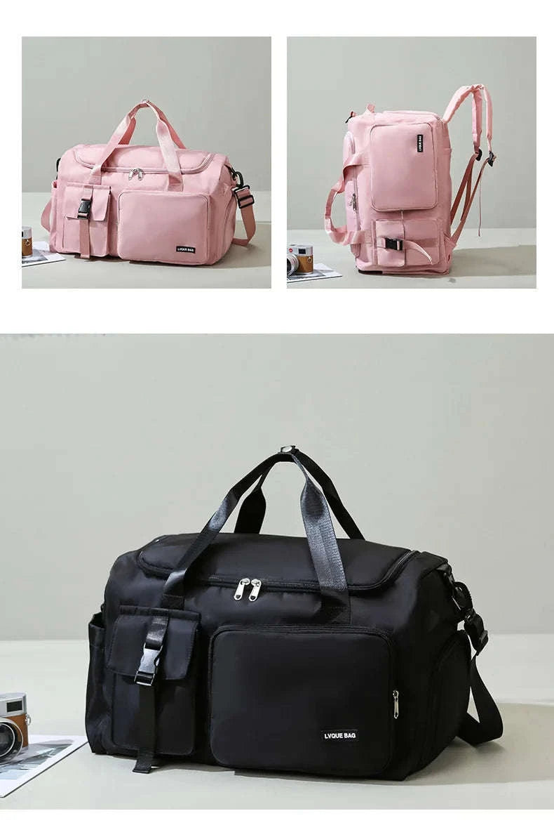 Fitness Duffel Bag & Weekender Bag for Women-Green