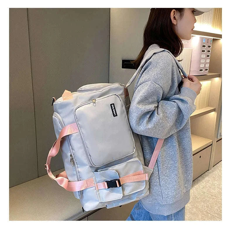 Fitness Duffel Bag & Weekender Bag for Women-Green