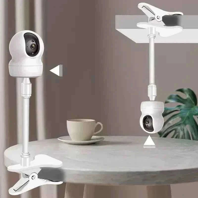 Flexible Baby Monitor Clip Stand for 1/4 Inch Screw Devices-Black - 25cm