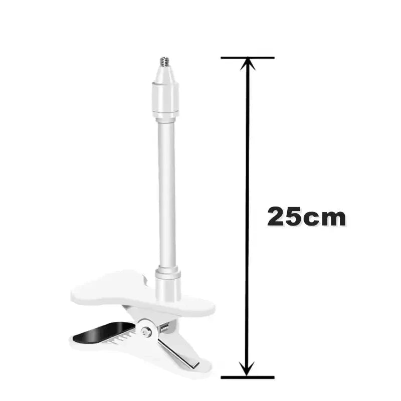 Flexible Baby Monitor Clip Stand for 1/4 Inch Screw Devices-Black - 25cm
