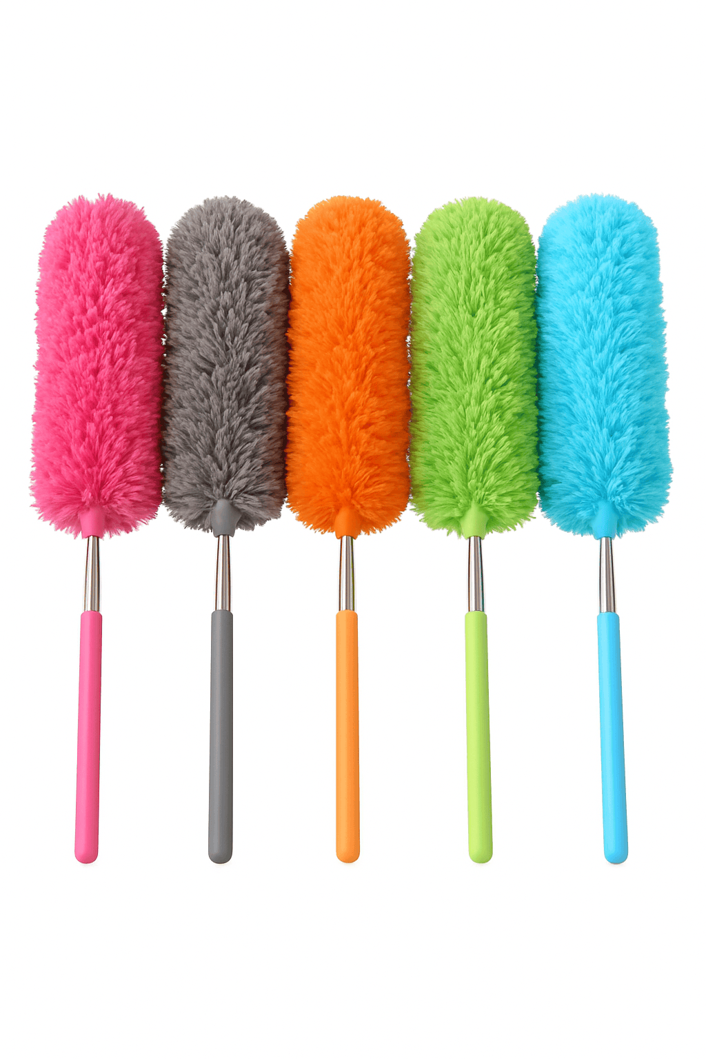 Flexible Cleaning Duster Brush for Tight Spaces and Delicate Surfaces-green