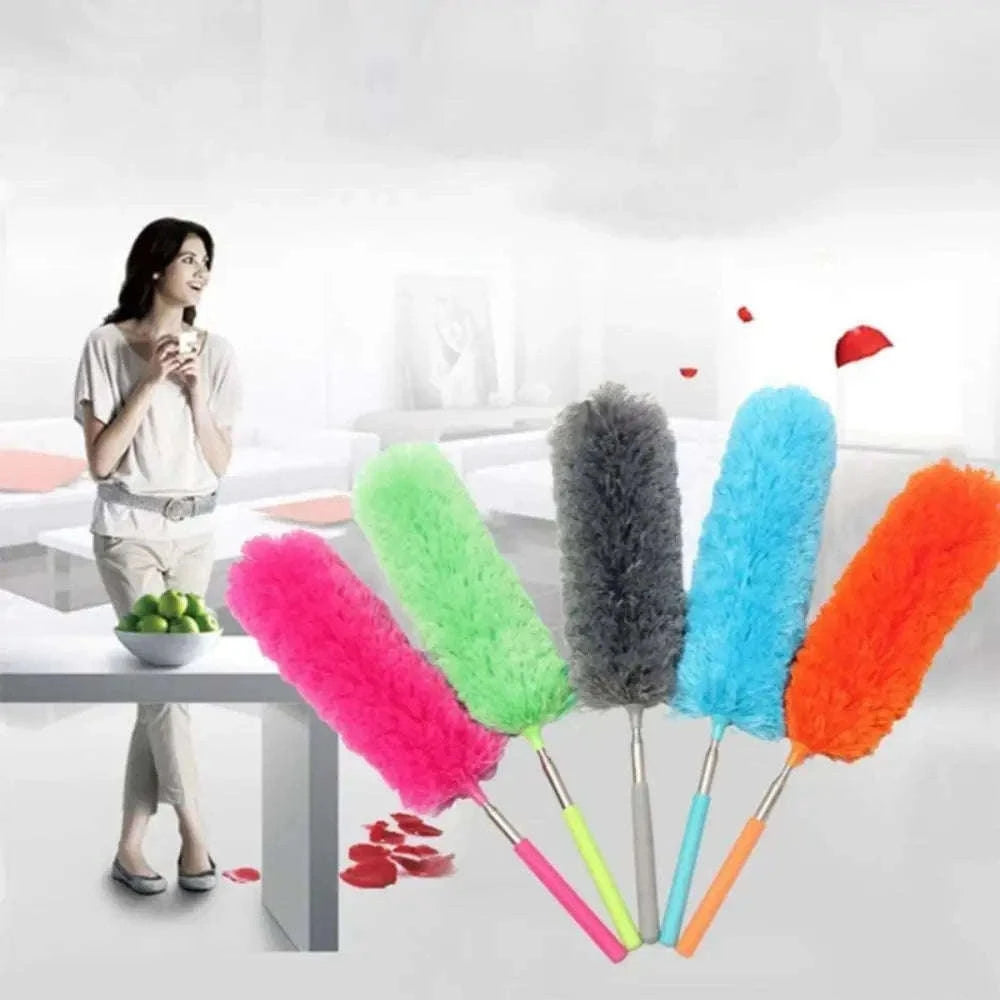 Flexible Cleaning Duster Brush for Tight Spaces and Delicate Surfaces-green