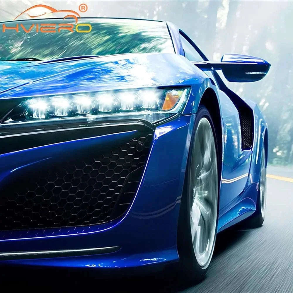 Flexible Daytime Running Lights 12V White 2pcs-2X 12Led White Led