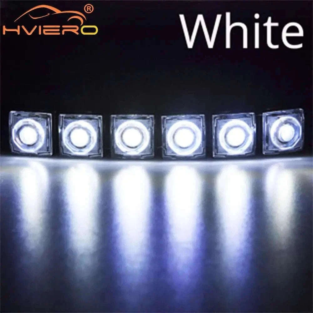 Flexible Daytime Running Lights 12V White 2pcs-2X 12Led White Led