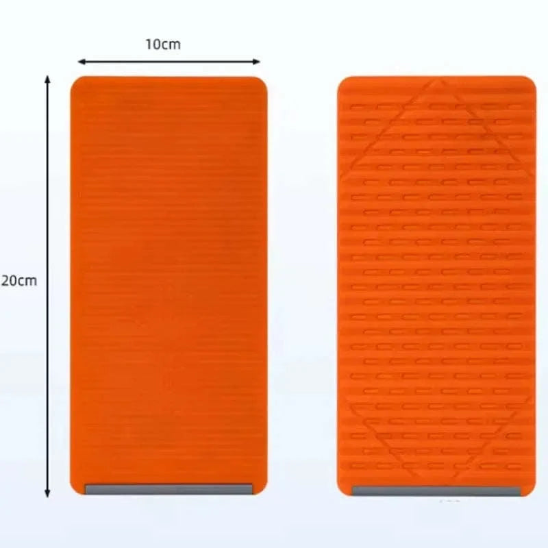 Flexible Foldable Silicone Phone Holder Portable Adjustable Multi-Angle Desktop Stand For iPhone iPad Laptop Tablet Home Office-Orange