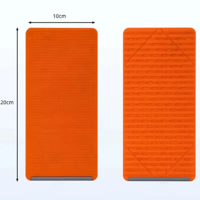 Flexible Foldable Silicone Phone Holder Portable Adjustable Multi-Angle Desktop Stand For iPhone iPad Laptop Tablet Home Office-Orange