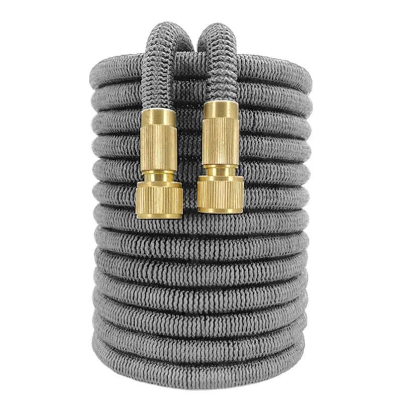 Flexible Garden Hose with High-Pressure Nozzle-lake blue / 1/2'' / 75ft