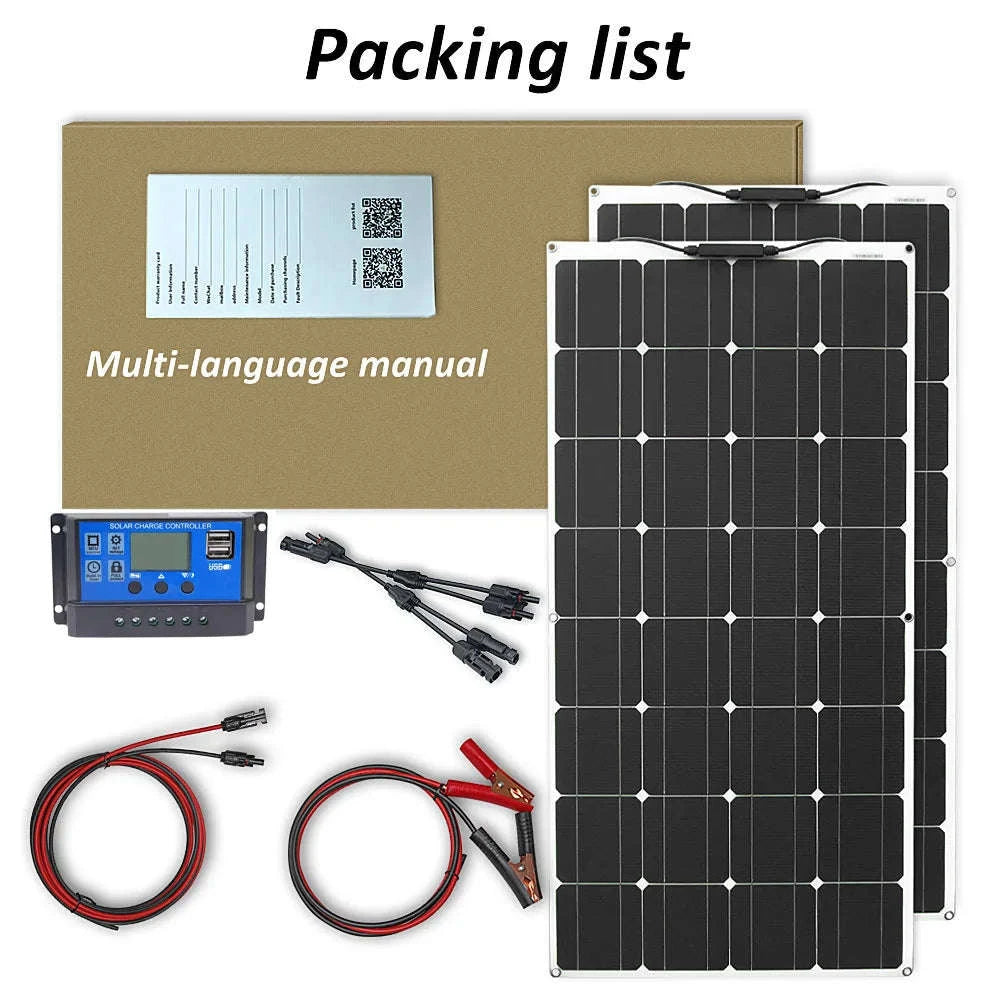Flexible Solar Panel Kit 100W–300W-ETFE 100W panel / CHINA