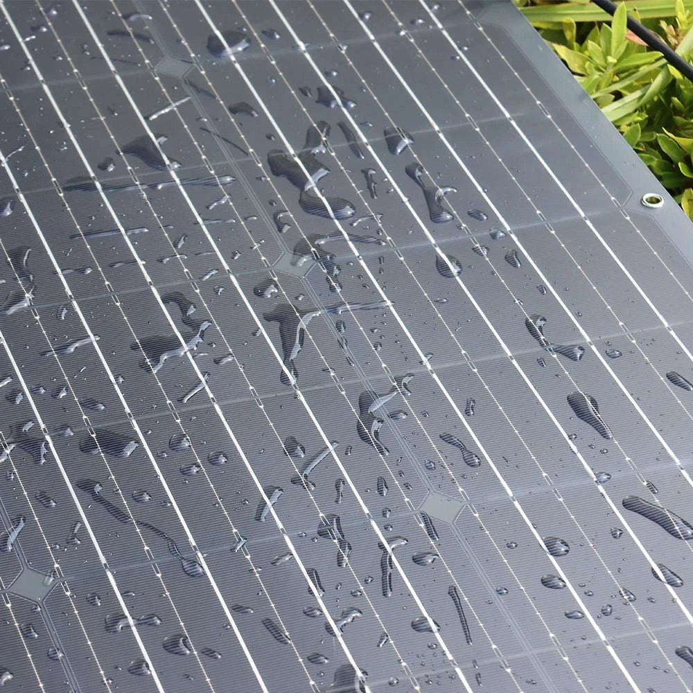 Flexible Solar Panel Kit for 12V 24V Battery-2pcs 100w only / China Mainland