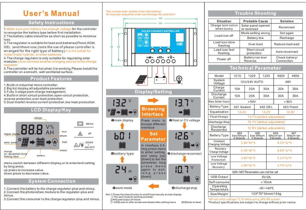 Flexible Solar Panel Kit for 12V 24V Battery-2pcs 100w only / China Mainland
