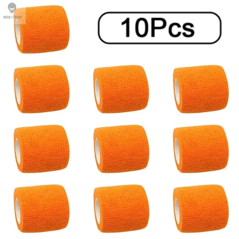 FlexWrap Pro Athletic Tape 10 Rolls Self‑Adhesive Elastic Wrap-8-Pink / 5cmX4.8m-10Pcs