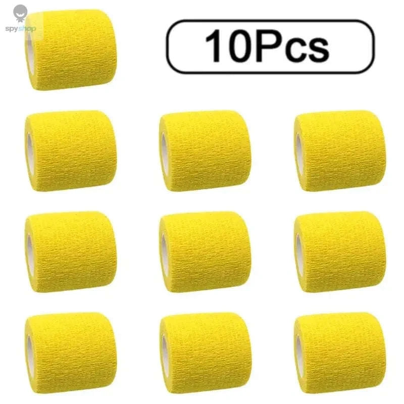 FlexWrap Pro Athletic Tape 10 Rolls Self‑Adhesive Elastic Wrap-8-Pink / 5cmX4.8m-10Pcs