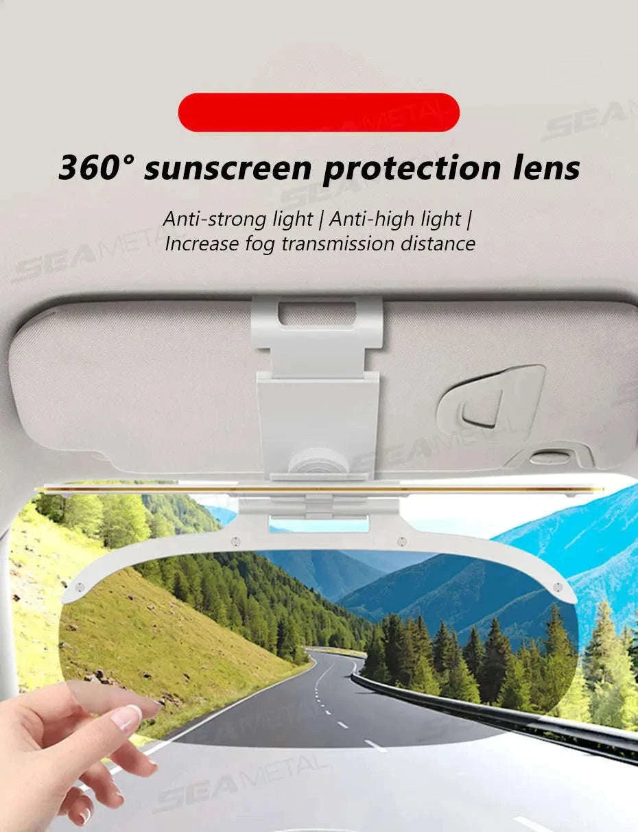 Flip-On Car Sun Visor Polarized Anti-Glare Lens-Size L