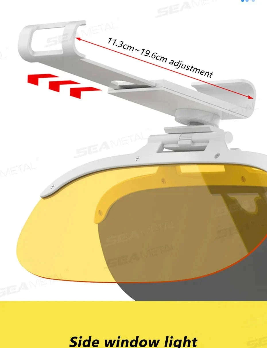 Flip-On Car Sun Visor Polarized Anti-Glare Lens-Size L