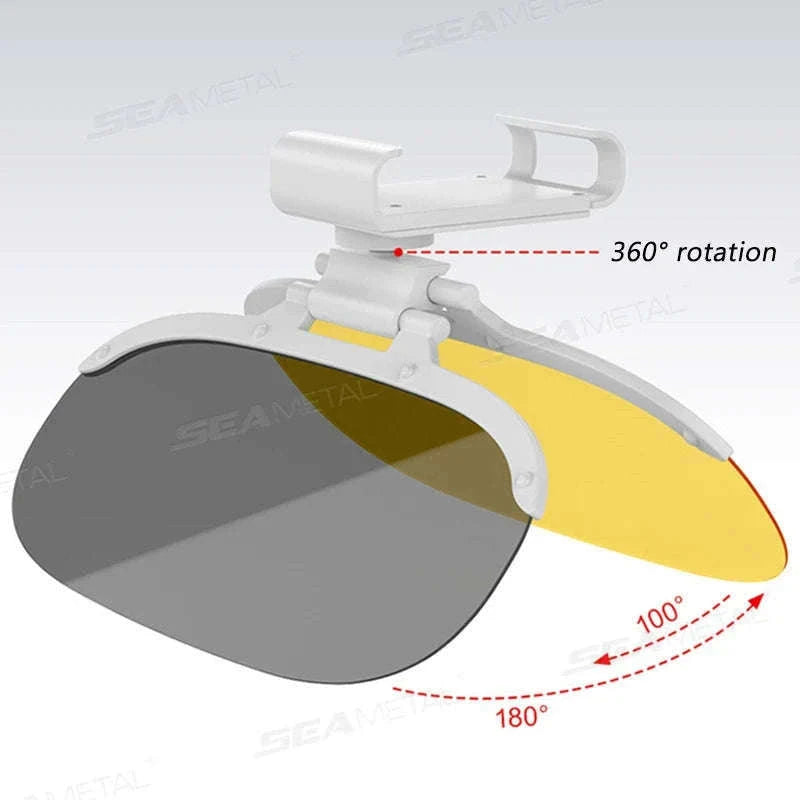 Flip-On Car Sun Visor Polarized Anti-Glare Lens-Size L