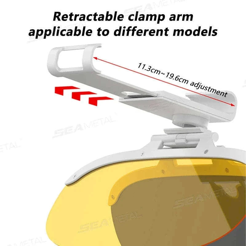Flip-On Car Sun Visor Polarized Anti-Glare Lens-Size L