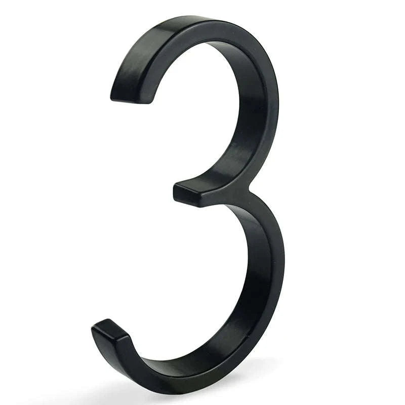 Floating House Number Sign-3